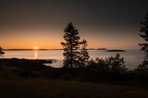 Sunset reflection Foto stock