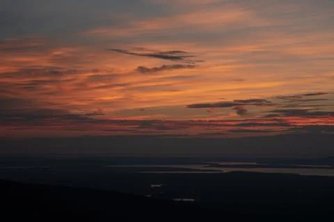 Sunset reflection Stock Photos