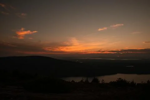 Sunset reflection Stock Photos