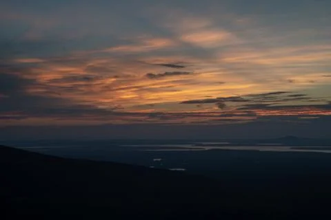 Sunset reflection Stock Photos