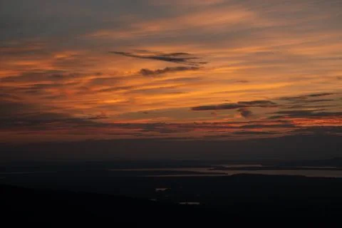 Sunset reflection Stock Photos