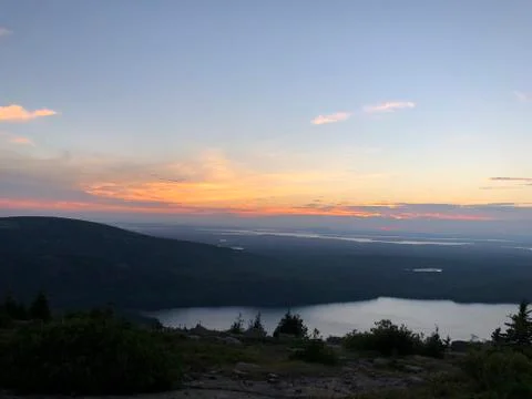 Sunset reflection Stock Photos