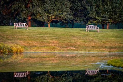 Sunset reflection Stock Photos