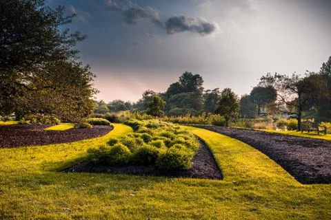 Sunset reflection Stock Photos