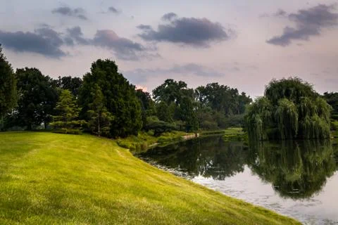 Sunset reflection Stock Photos