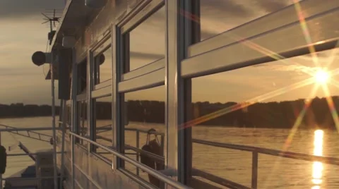 Sunset Reflection Windows Stock Footage 65280296
