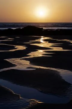 Sunset reflections Stock Photos
