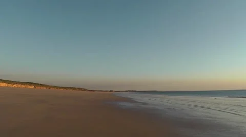 Sunset remote tropical beach Australia Stock Footage 52316032