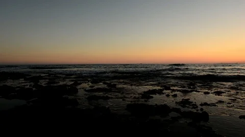 A sunset in the renega by the sea Stock Footage 101300133
