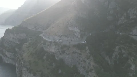 Sunset reveal on the coast Stock Footage 312267997