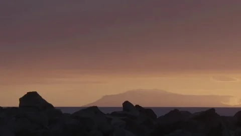 Sunset, Reykjavik Stock Footage 74168440