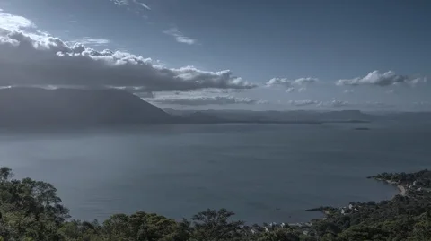Sunset at Ribeirão da Ilha Timelapse 2K Stock Footage 90366230