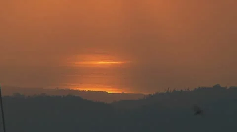 Sunset on riceterraces Stock Footage 10738483