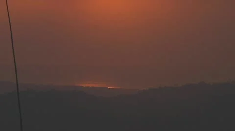Sunset on riceterraces Stock Footage 10738491