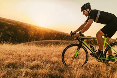 Sunset ride Stock Photos