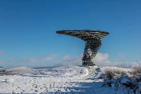 Sunset on Ring Tree full with clouds and snow around Stock-Fotos