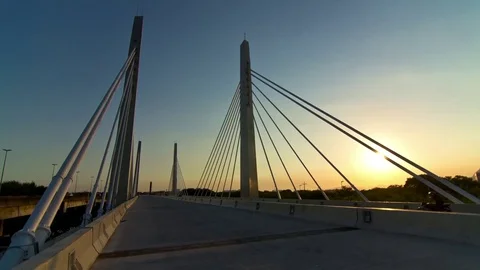Sunset at Rio de Janeiro Bridge Stock-Footage 71260018