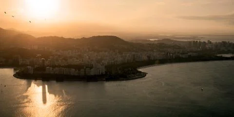 Sunset in Rio de Janeiro Stock Photos