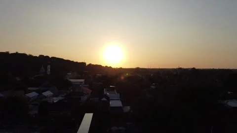 Sunset rise from harbor Stock Footage 329713710