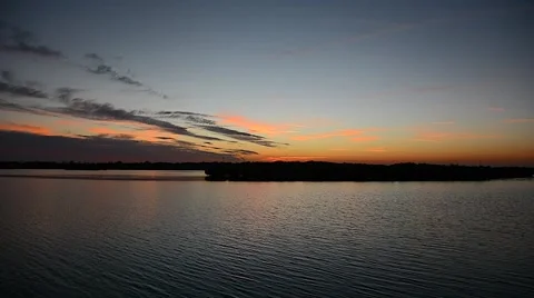 Sunset River 03svv Stock Footage 47944745