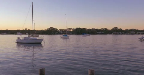 Sunset at the river - 4K (UltraHD) Stock Footage 39743319