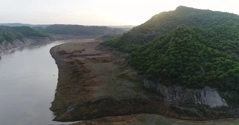 Sunset at River bank Stock Footage 77265890