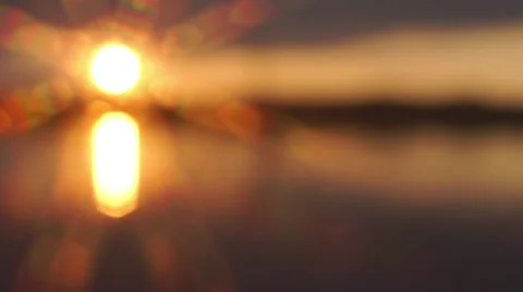 Sunset River blurry Stock-Footage 65280297