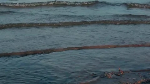 Sunset on the river Stock Footage 49927767