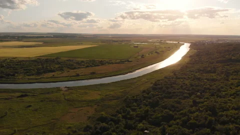 Sunset river Stock Footage 146718209