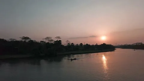 Sunset in The River Video stock 152906116