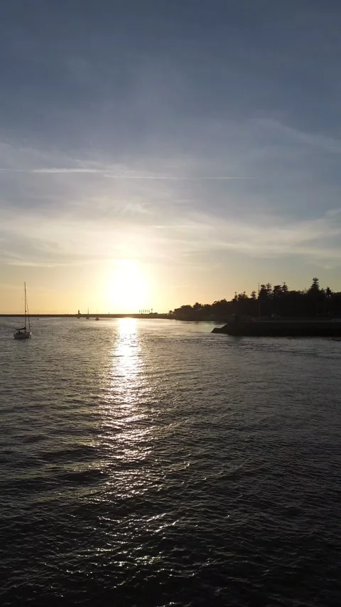 Sunset River Stock Footage 239516790