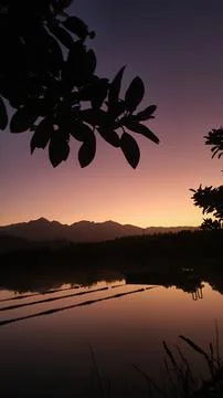 Sunset River Stock Photos