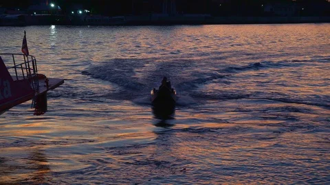 Sunset at the river in THAILAND Stock Footage 112316610