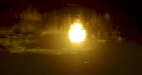Sunset by the riverside Stock Footage 315090729