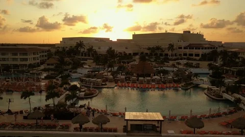 Sunset Riviera Maya Mexico Video stock 94264505