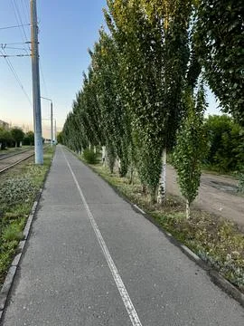 Sunset Road Perspective Foto stock