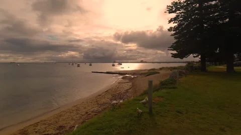 Sunset Rockingham 스톡 동영상 152881117