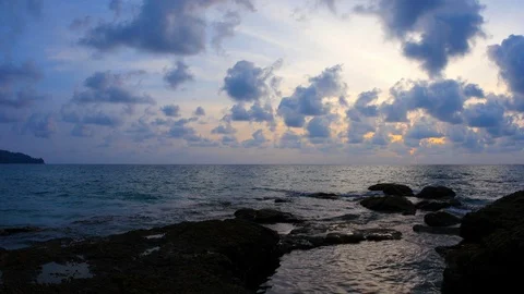 Sunset on the rocks Stock-Footage 97355762