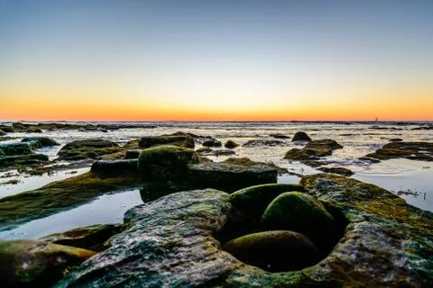 Sunset rocks Stock Photos