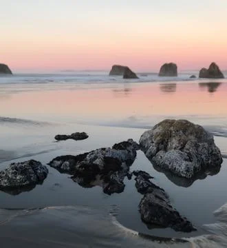 Sunset Rocks Stock Photos