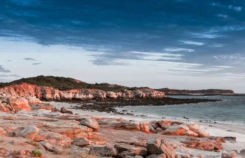 Sunset on the Rocks Stock Photos