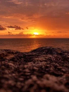 Sunset on the rocks Stock Photos