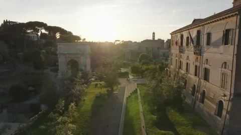 Sunset in Rome 10 Stock Footage 241516034