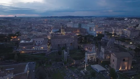 Sunset in Rome 11 Stock Footage 241516237