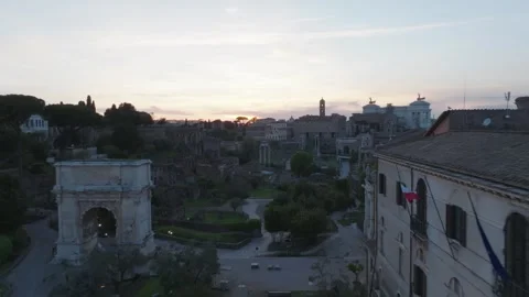 Sunset in Rome 13 Stock Footage 241516263