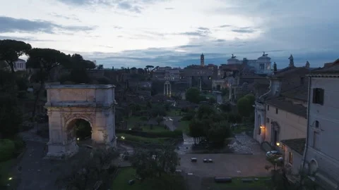 Sunset in Rome 14 Stock Footage 241516328