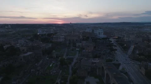 Sunset in Rome 2 Stock Footage 241514630