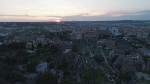 Sunset in Rome 7 Stock Footage 241515090