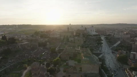 Sunset in Rome 8 Stock Footage 241515726