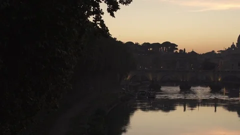 Sunset in Rome Video stock 85162210